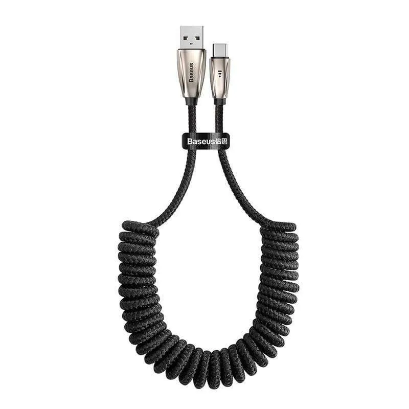Baseus USB Typ C Kabel 3A Typ C Kabel für Redmi Note 8 9s Pro LED USB C Kabel für Huawei P40 P30 Pro Samsung S20 Federkabel