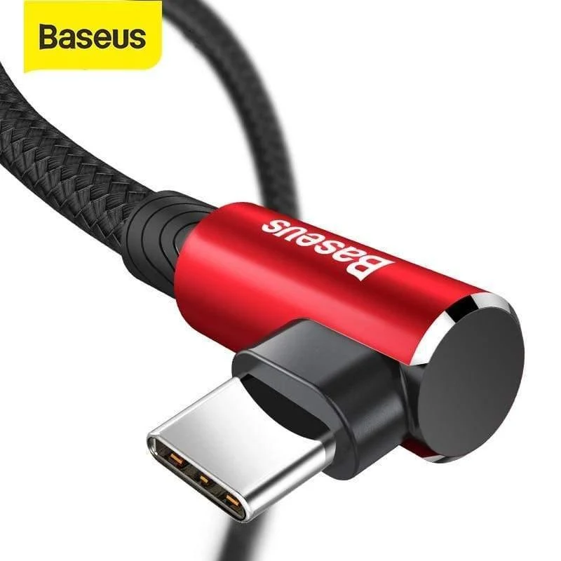 Baseus USB Typ C Kabel 90 Grad für Xiaomi Redmi K20 Pro USB C Handy-Ladekabel für Oneplus 7 Pro Typ C Kabel