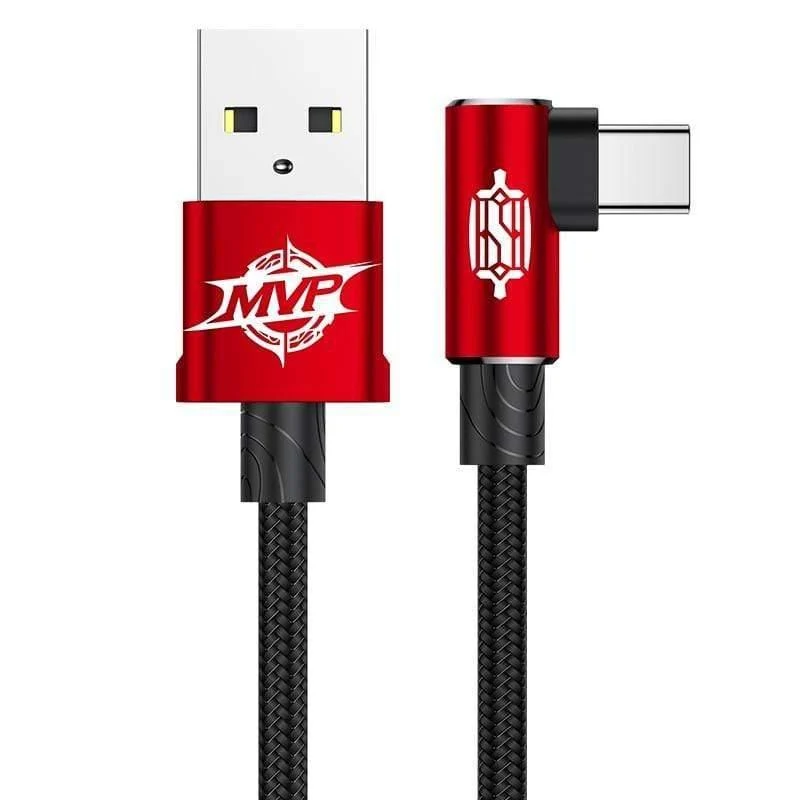 Baseus USB Typ C Kabel 90 Grad für Xiaomi Redmi K20 Pro USB C Handy-Ladekabel für Oneplus 7 Pro Typ C Kabel