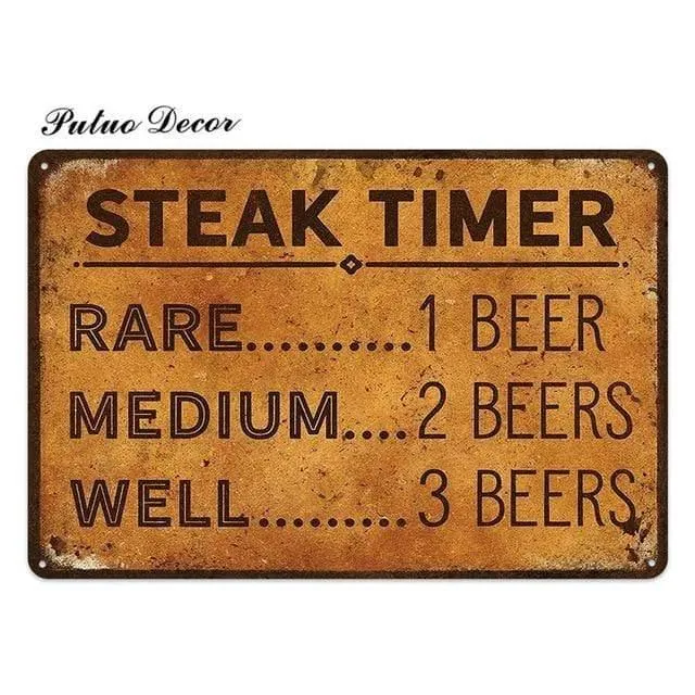 Bier Metall Zeichen Plaque Metall Vintage Pub FunnyTin Zeichen Wand Dekor für Bar Pub Club Man Cave Weißblech Vintage Metall Zeichen