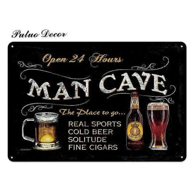 Bier Metall Zeichen Plaque Metall Vintage Pub FunnyTin Zeichen Wand Dekor für Bar Pub Club Man Cave Weißblech Vintage Metall Zeichen