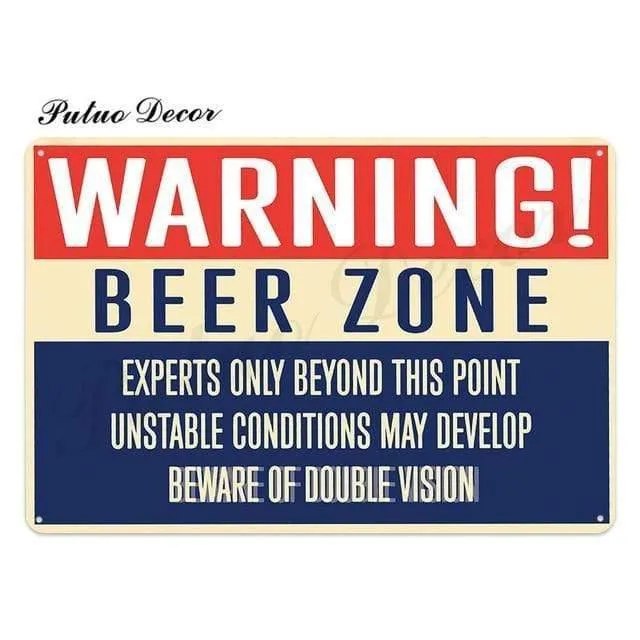 Bier Metall Zeichen Plaque Metall Vintage Pub FunnyTin Zeichen Wand Dekor für Bar Pub Club Man Cave Weißblech Vintage Metall Zeichen