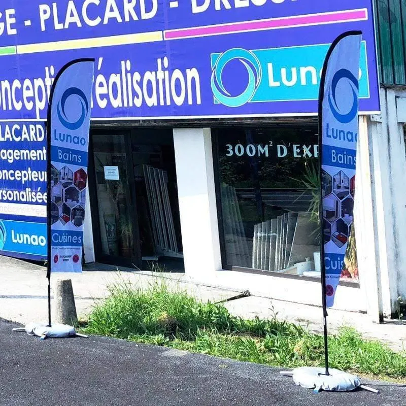 Federfahne Strandflaggen und Banner Grafik Benutzerdefinierter Druck Ersatz Promotion Feier Außenwerbung Dekoration