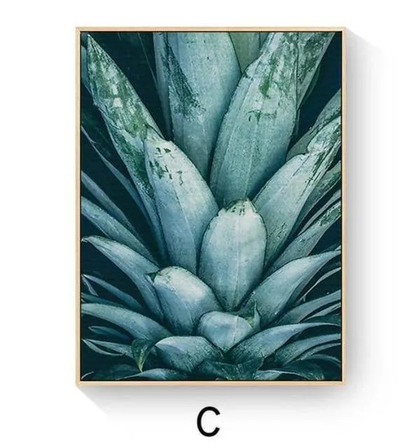 Leinwand Malerei Wohnzimmer Cuadros Decoracion Nordic Poster grüne Aloe Sukkulenten moderne minimalistische modulare Bilder