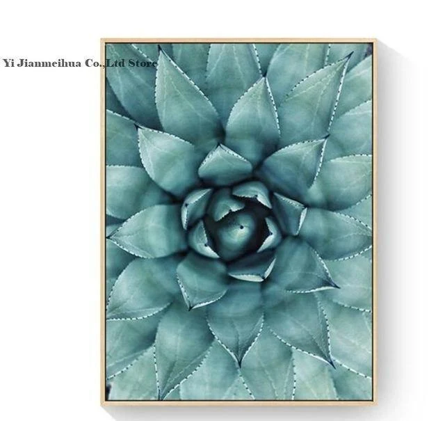 Leinwand Malerei Wohnzimmer Cuadros Decoracion Nordic Poster grüne Aloe Sukkulenten moderne minimalistische modulare Bilder