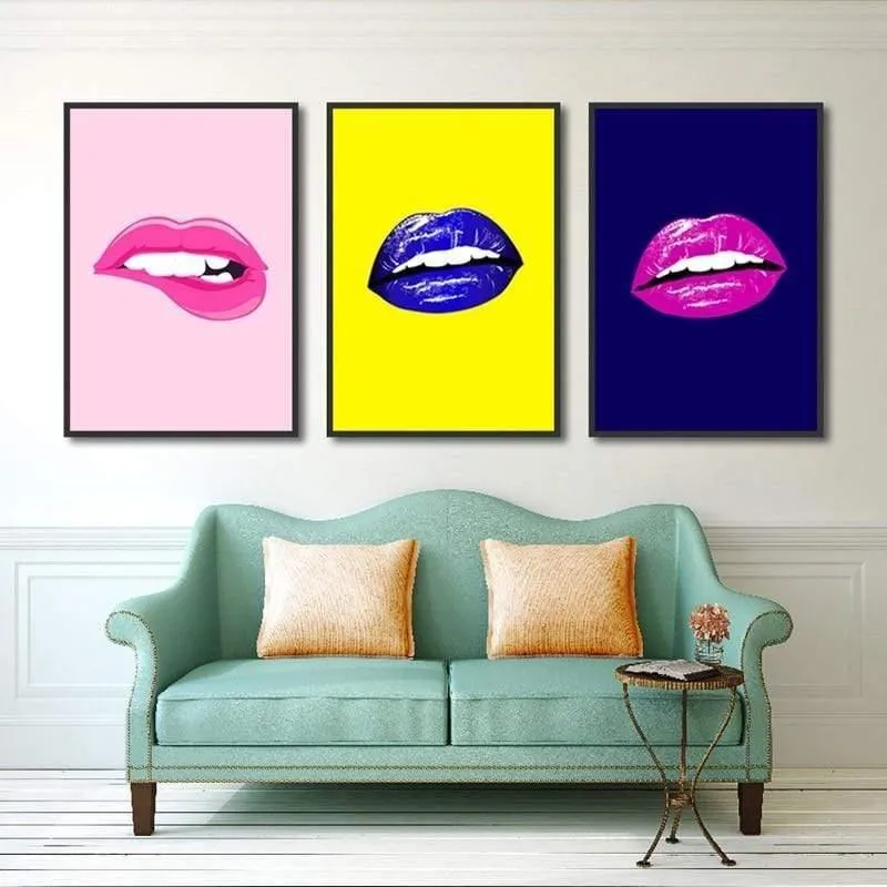 Abstrakte moderne minimalistische Plakat-blaue Graffiti-beiläufige einfache frische Druck-Segeltuch-Abbildung für Wohnzimmer-Schlafzimmer-Studien-Dekor