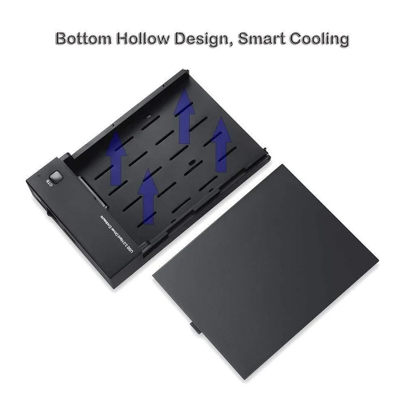 USB 3.0 2.5 "3.5" SATA-Festplatte Externes Gehäuse SSD HDD-Gehäuse Unterstützung für UASP 8TB-Laufwerke OTB One Touch Backup