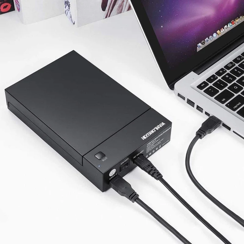 USB 3.0 2.5 "3.5" SATA-Festplatte Externes Gehäuse SSD HDD-Gehäuse Unterstützung für UASP 8TB-Laufwerke OTB One Touch Backup