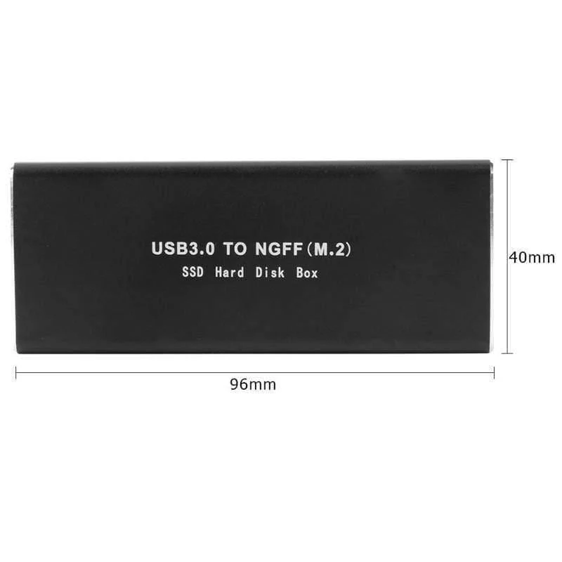M.2 NGFF auf USB3.0 HDD SSD-Gehäuse USB3.0 auf USB3.0 Micro-B-Adapter 6 GB / s Festplattengehäuse Externes Festplattengehäuse SSD-Gehäuse