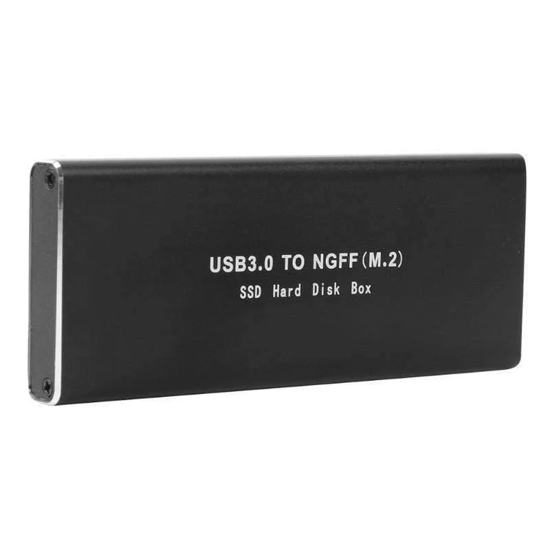 M.2 NGFF auf USB3.0 HDD SSD-Gehäuse USB3.0 auf USB3.0 Micro-B-Adapter 6 GB / s Festplattengehäuse Externes Festplattengehäuse SSD-Gehäuse