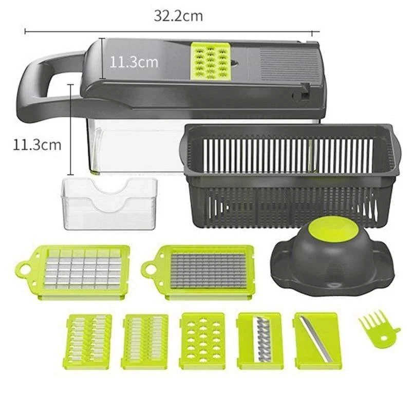 Mandoline Gemüse Obsthobel Multifunktionale Reibe Cutter Peeler Kartoffelschäler Karotte Reibe Abfluss Korb Küche Werkzeug