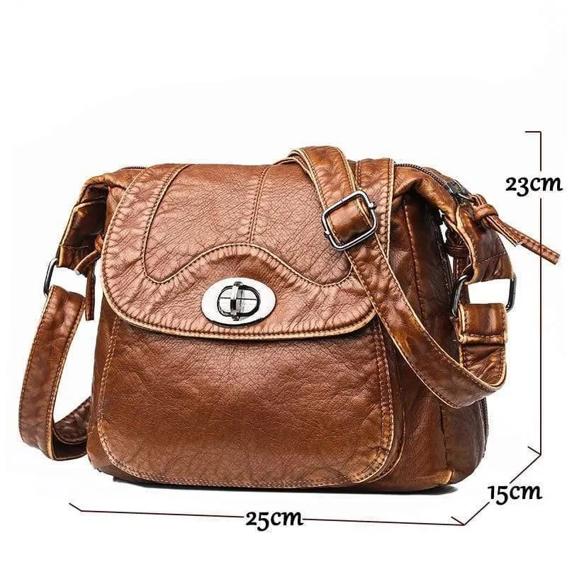 Damen Umhängetasche Weiche PU Leder Umhängetasche Weibliche Handtasche Geldbörsen Weibliche Handtaschen