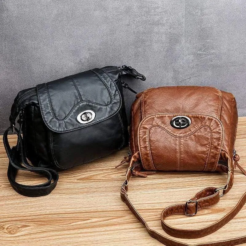 Damen Umhängetasche Weiche PU Leder Umhängetasche Weibliche Handtasche Geldbörsen Weibliche Handtaschen