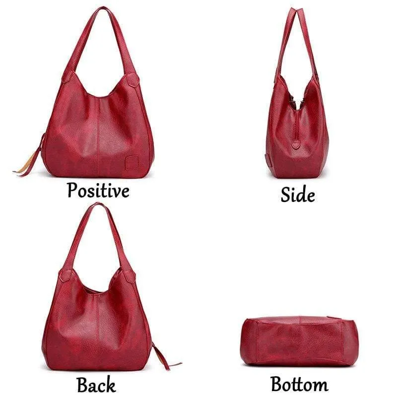 Vintage-Handtaschen für Damen, PU-Leder, Umhängetasche, Damen-Umhängetasche, Hobos-Tasche, Damen-Tragetasche