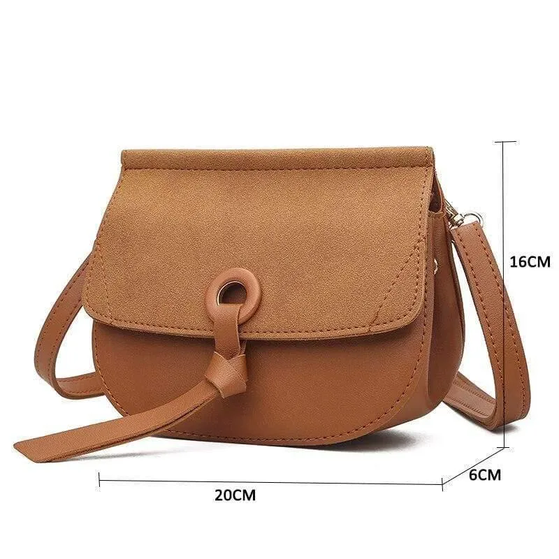Umhängetasche Neue hochwertige Ledermode Kleine Schrubbklappe Tasche Umhängetasche