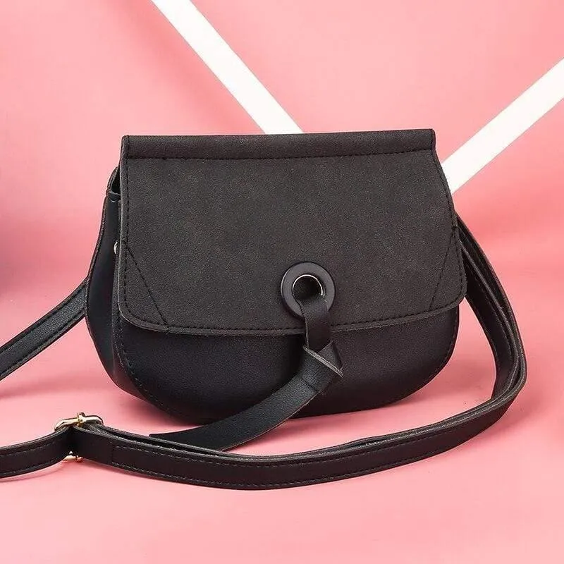 Umhängetasche Neue hochwertige Ledermode Kleine Schrubbklappe Tasche Umhängetasche