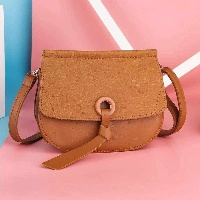 Umhängetasche Neue hochwertige Ledermode Kleine Schrubbklappe Tasche Umhängetasche