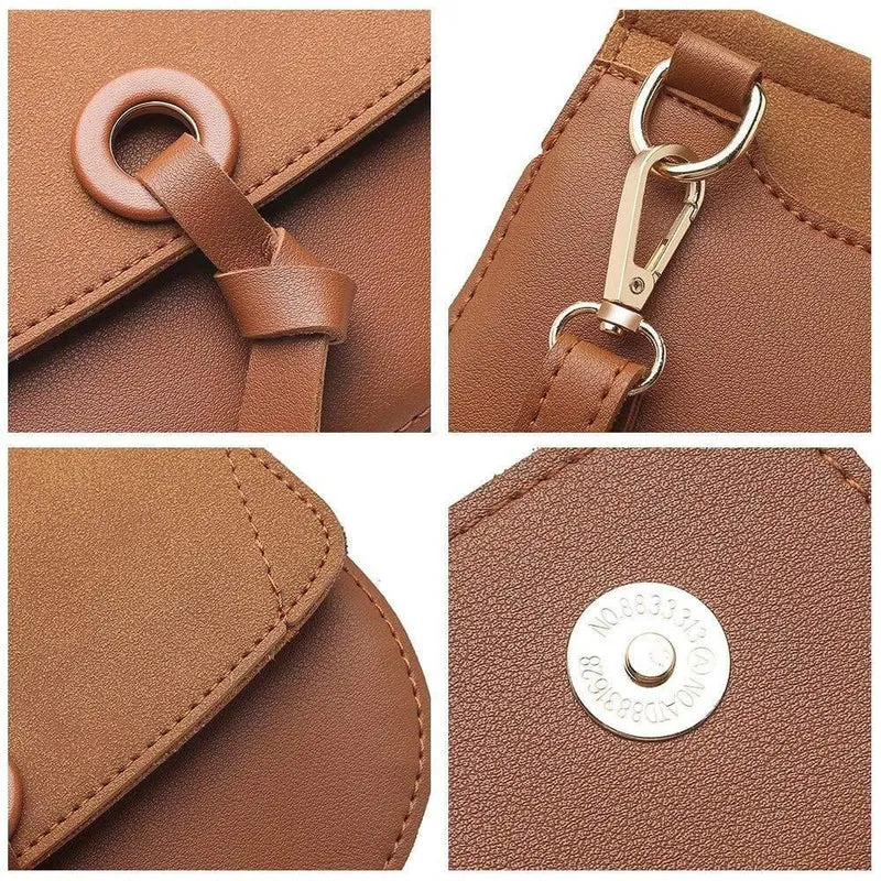Umhängetasche Neue hochwertige Ledermode Kleine Schrubbklappe Tasche Umhängetasche
