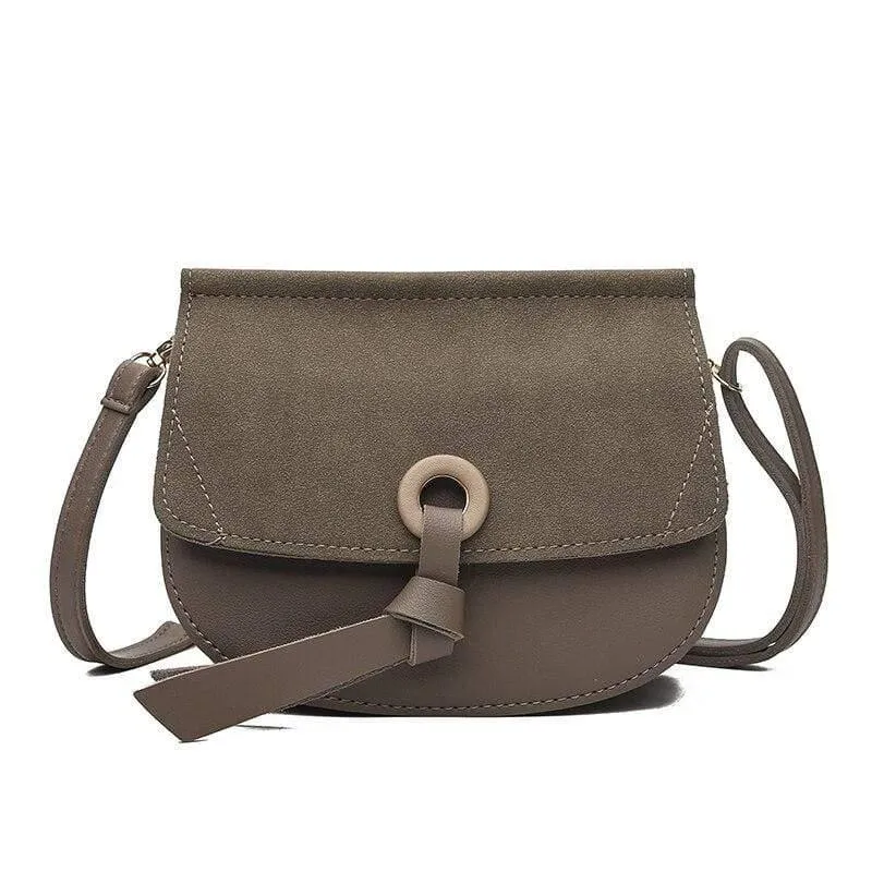 Umhängetasche Neue hochwertige Ledermode Kleine Schrubbklappe Tasche Umhängetasche