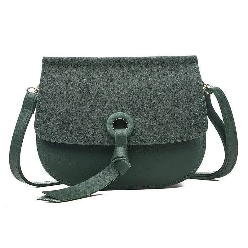 Umhängetasche Neue hochwertige Ledermode Kleine Schrubbklappe Tasche Umhängetasche
