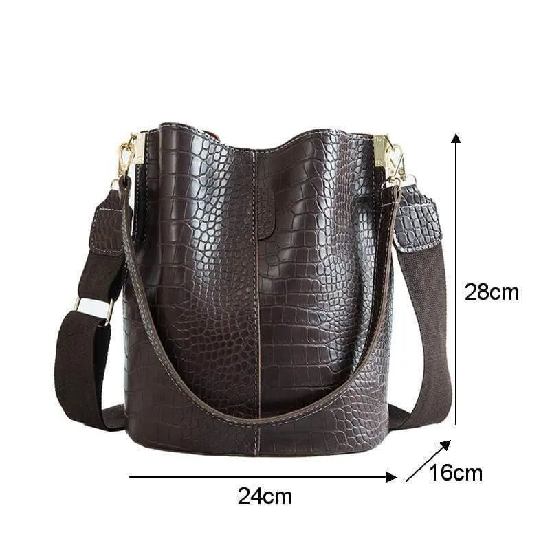 Krokodil Umhängetasche für Frauen Schultertasche Marke Designer Frauen Taschen Luxus PU Leder Tasche