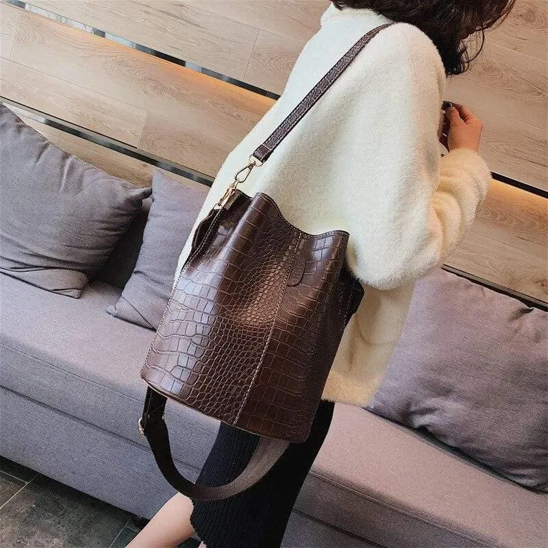 Krokodil Umhängetasche für Frauen Schultertasche Marke Designer Frauen Taschen Luxus PU Leder Tasche