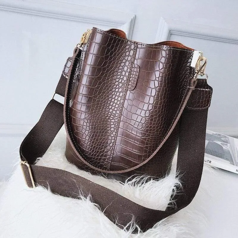 Krokodil Umhängetasche für Frauen Schultertasche Marke Designer Frauen Taschen Luxus PU Leder Tasche