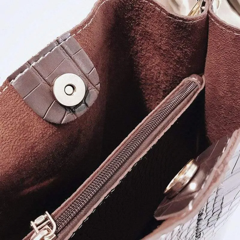 Krokodil Umhängetasche für Frauen Schultertasche Marke Designer Frauen Taschen Luxus PU Leder Tasche