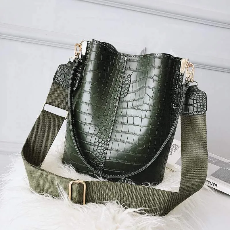 Krokodil Umhängetasche für Frauen Schultertasche Marke Designer Frauen Taschen Luxus PU Leder Tasche