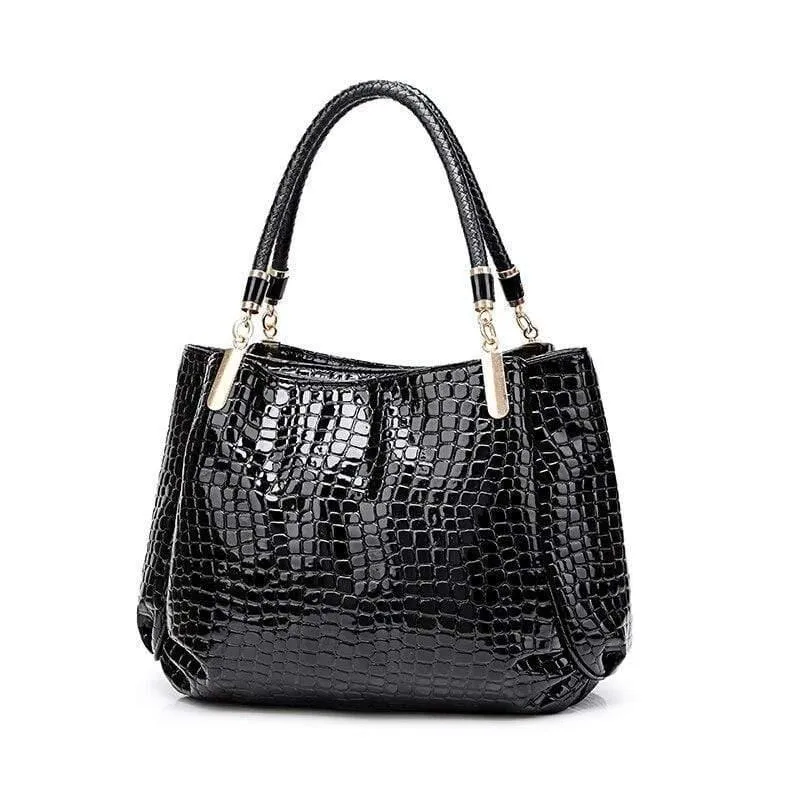 Luxus Krokodil Handtasche Frauen Retro Drei-Taschen Große Umhängetasche Frau Hohe Qualität