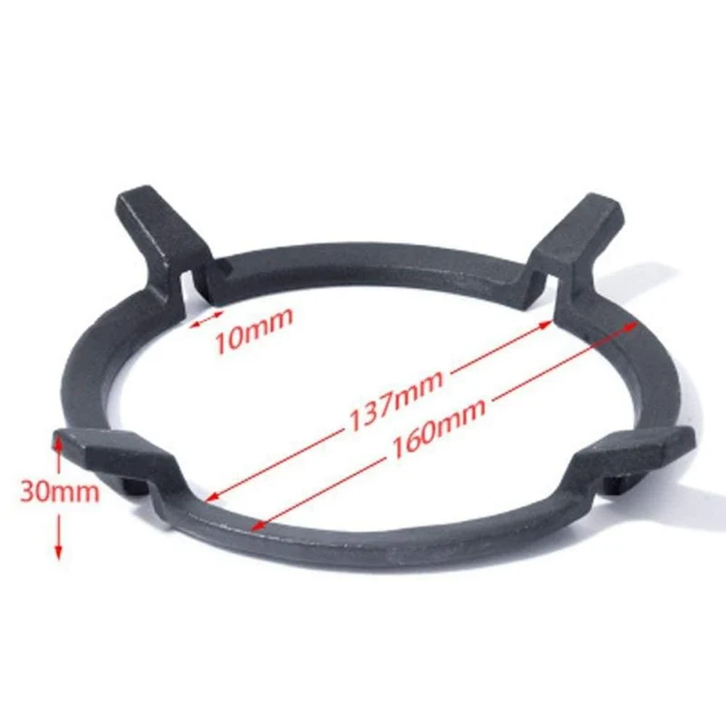 1 stück Wok Ring Black Cast Ersatz Zubehör Pan Ständer Unterstützung Für Brenner Gas Kochfelder & Herde Nützlich Bequem