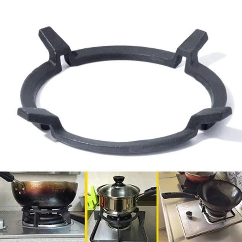1 stück Wok Ring Black Cast Ersatz Zubehör Pan Ständer Unterstützung Für Brenner Gas Kochfelder & Herde Nützlich Bequem