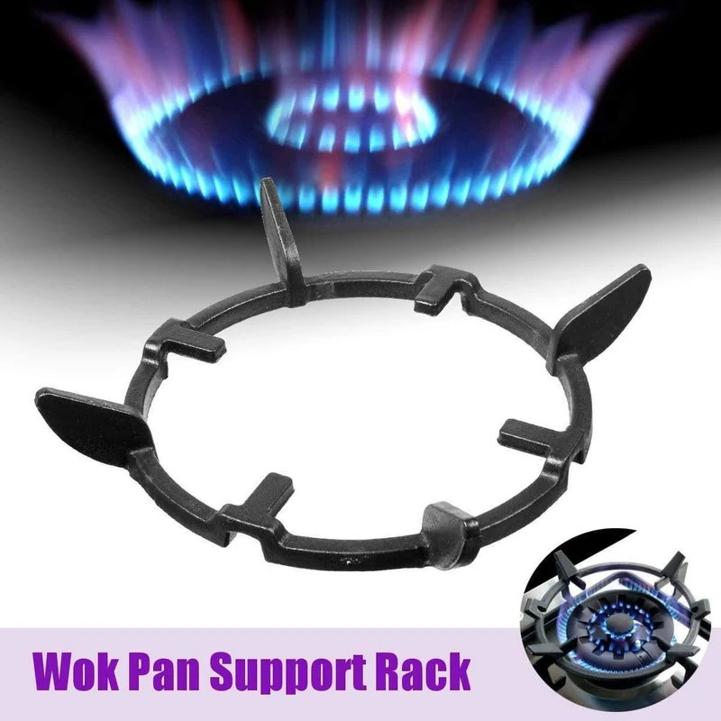 1 stück Wok Steht Gusseisen Wok Pan Ständer Unterstützung Rack Für Brenner Gas Kochfelder Herde Herde Küche Liefert Werkzeug Zubehör