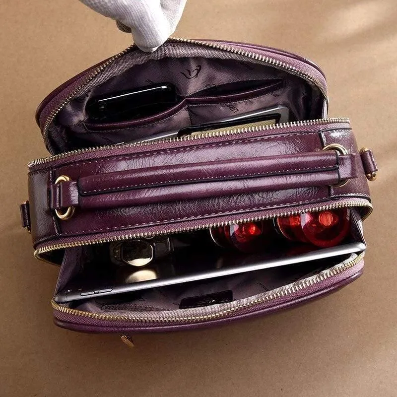 Mode Kuh Leder Luxus Handtaschen Damen Taschen Designer Hochwertige Umhängetaschen