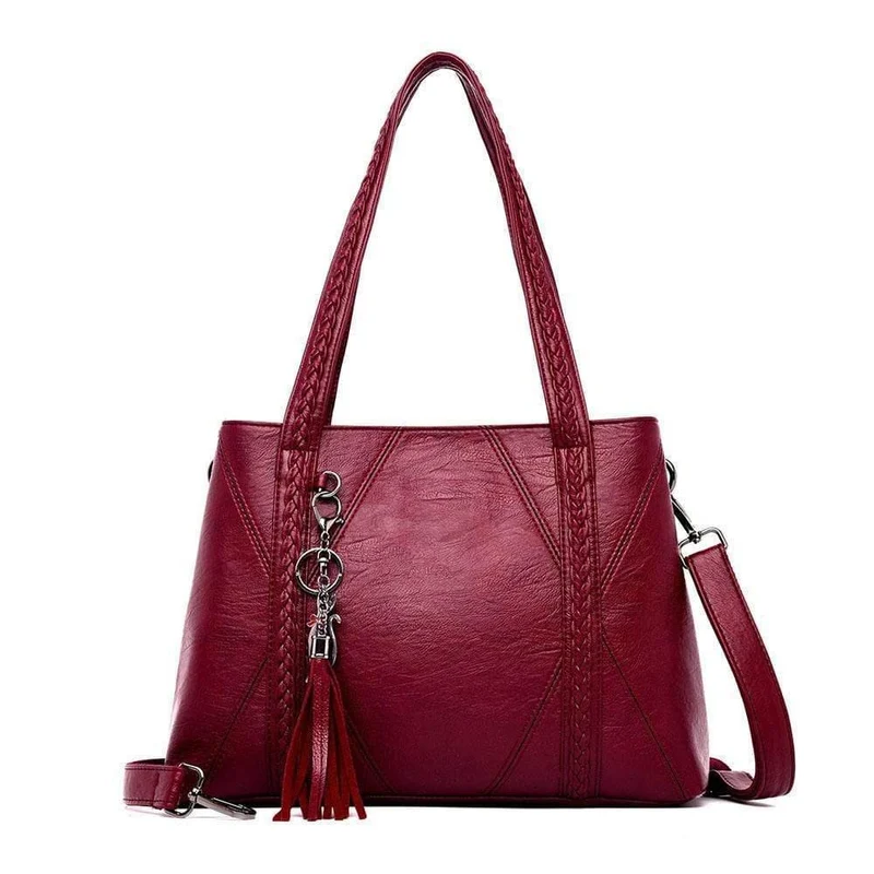 Mode Quaste Luxus weiche Leder Handtasche Damen Tasche Designer weibliche Umhängetasche Schulter