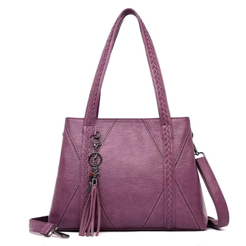 Mode Quaste Luxus weiche Leder Handtasche Damen Tasche Designer weibliche Umhängetasche Schulter