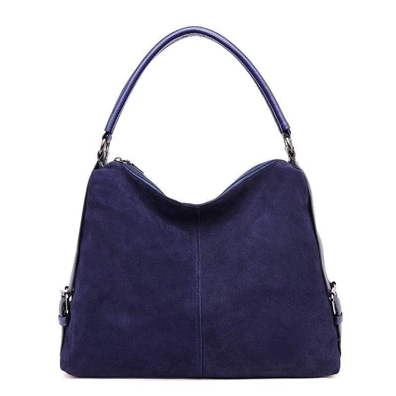 Vintage Nubuk Leder Taschen Größere Totes Frauen Umhängetaschen Alle-match Faux Wildleder Schulter Tasche