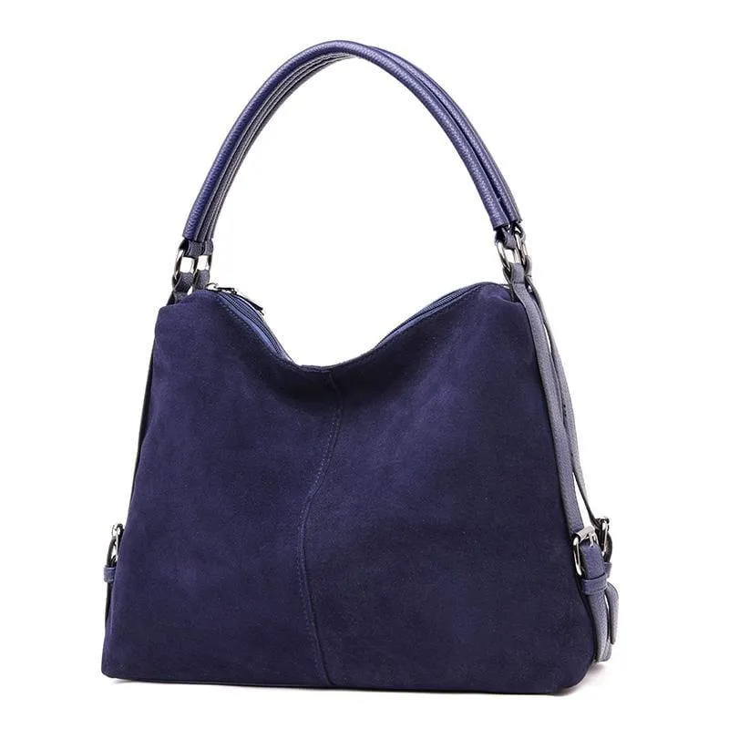 Vintage Nubuk Leder Taschen Größere Totes Frauen Umhängetaschen Alle-match Faux Wildleder Schulter Tasche