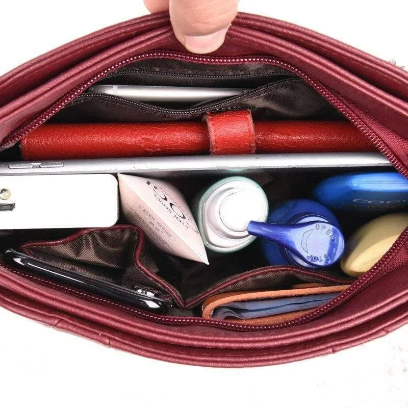 Frauen Messenger Bags Kleine Leder Umhängetasche Weibliche Sac a Main Vintage Flap Damen Tasche