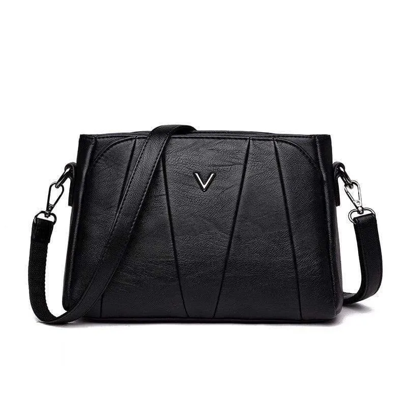 Frauen Messenger Bags Kleine Leder Umhängetasche Weibliche Sac a Main Vintage Flap Damen Tasche