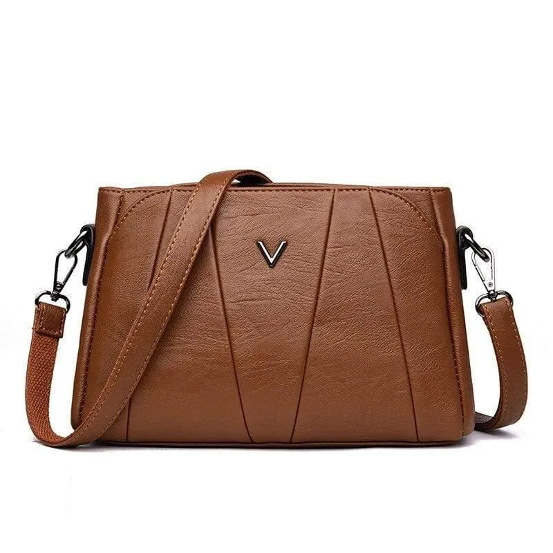 Frauen Messenger Bags Kleine Leder Umhängetasche Weibliche Sac a Main Vintage Flap Damen Tasche