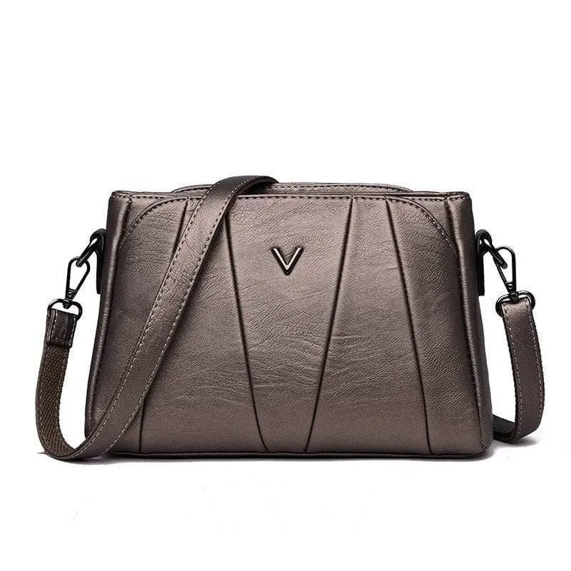 Frauen Messenger Bags Kleine Leder Umhängetasche Weibliche Sac a Main Vintage Flap Damen Tasche