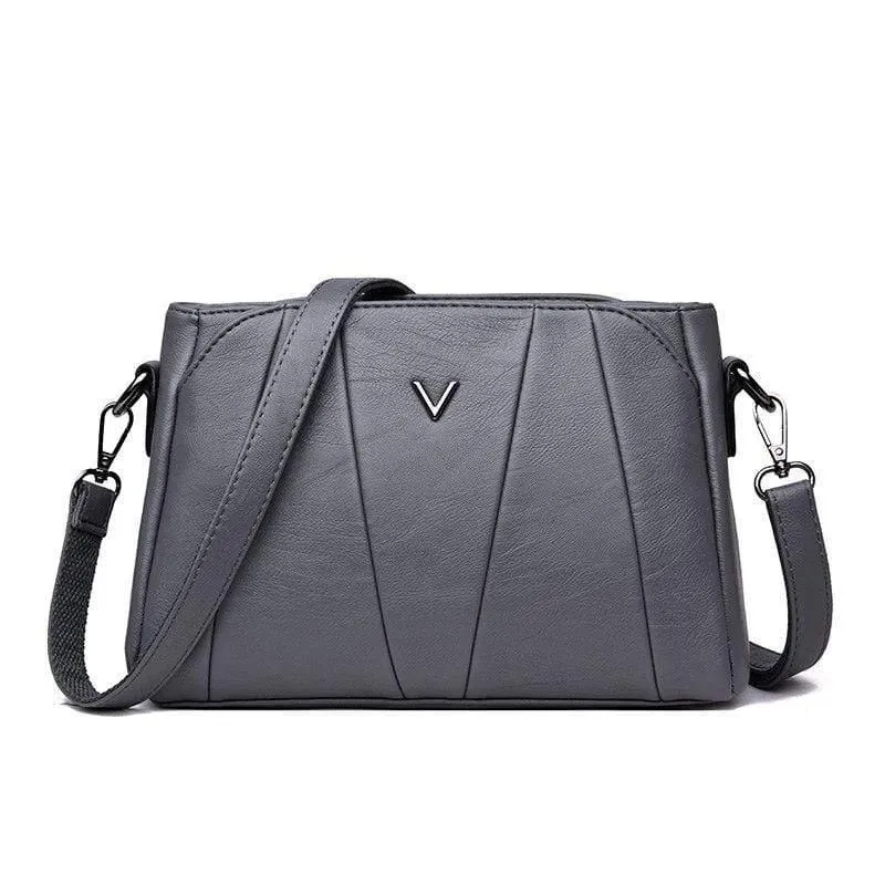 Frauen Messenger Bags Kleine Leder Umhängetasche Weibliche Sac a Main Vintage Flap Damen Tasche