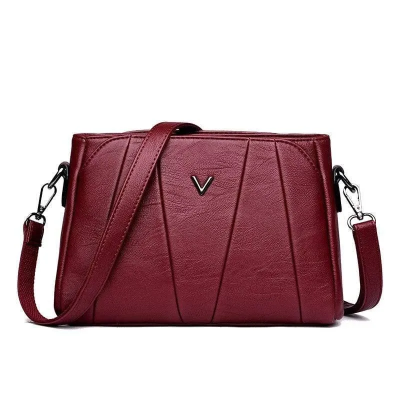 Frauen Messenger Bags Kleine Leder Umhängetasche Weibliche Sac a Main Vintage Flap Damen Tasche