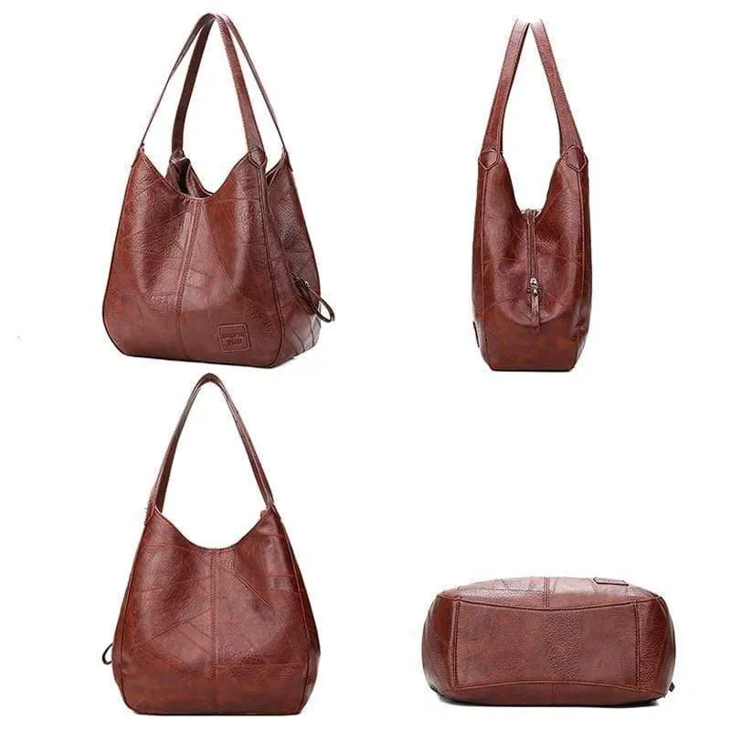 Ledertaschen Frauen Beuteltasche Damen Handtaschen Mode Große Frauen Umhängetasche Vintage