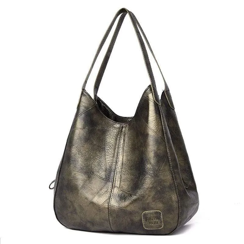 Ledertaschen Frauen Beuteltasche Damen Handtaschen Mode Große Frauen Umhängetasche Vintage