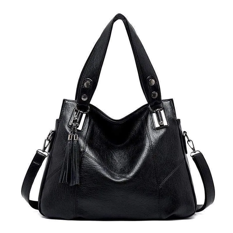 Damenhandtasche Echtes Leder Tragetaschen Quaste Luxus Damen Umhängetaschen Damen Leder