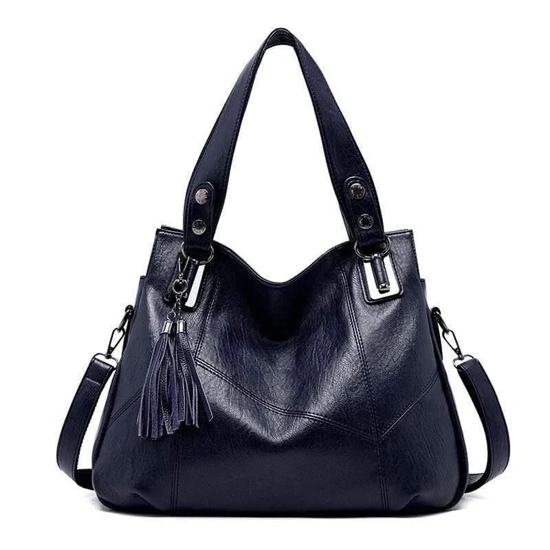 Damenhandtasche Echtes Leder Tragetaschen Quaste Luxus Damen Umhängetaschen Damen Leder