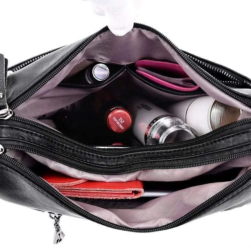 Frauen Leder Top-Griff Taschen Handtaschen Frauen Berühmte Marken Weibliche Casual Umhängetasche