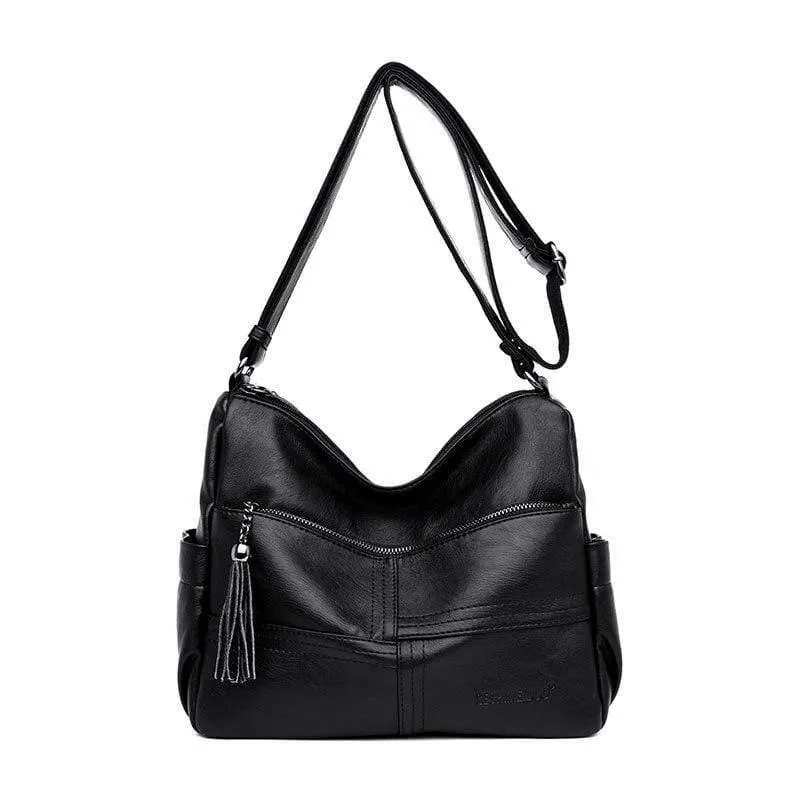 Frauen Leder Top-Griff Taschen Handtaschen Frauen Berühmte Marken Weibliche Casual Umhängetasche